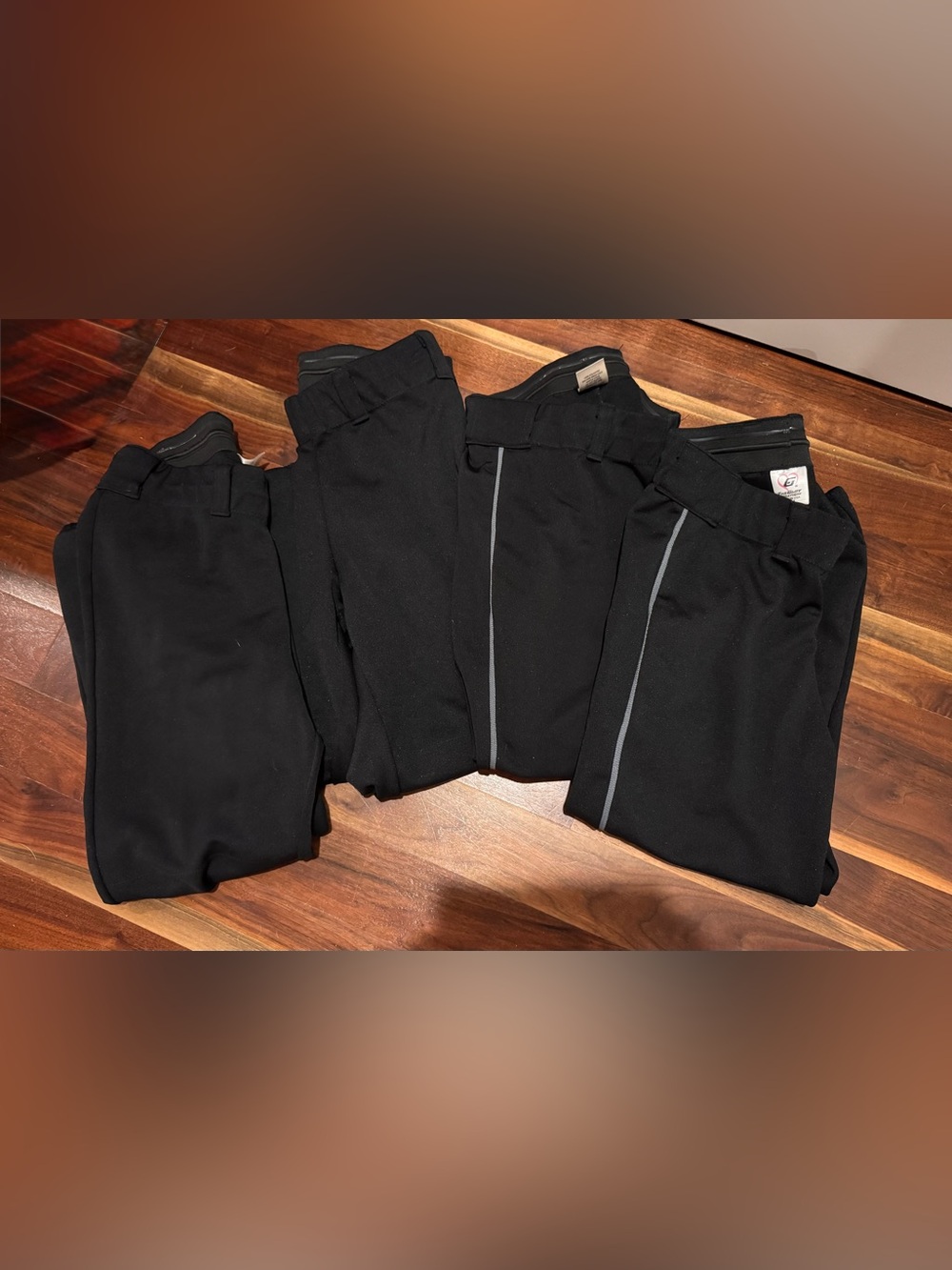 Gluv  Black  softball Pants adult large set of 4